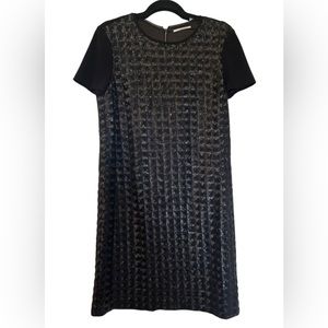 Elie Tahari Black Sequin Cocktail Dress